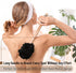 Slick Loofah with Long Handle - Back Scrubber and Shower Supplies for Bathing