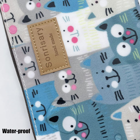 Hunger The Cat Is Watching You Makeup Cosmetic Bag Carry Case, 14 Patterns