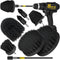 Holikme 8 Piece Drill Brush Attachments Set - Power Scrubber Brush with Long Attachment for Bathroom and Kitchen