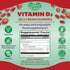 Vitamin D3 Jelly Bean Gummies for Adults, 2000 IU Vitamin D, Nutritional Vegetarian Supplements, 120 Strawberry Blast