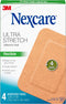 Nexcare Ultra Stretch Adhesive Pads, 3 x 4 in, 4 Count