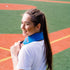 Cool + Relief Cooling Ice Pack Bandana - 16 x 2.5 x 0.8 Inch Head Wrap with Cool Pads in Blue