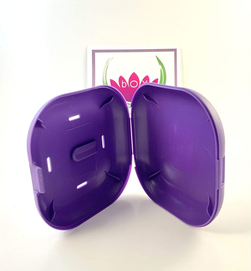 Pessary Box Discreet Pessary Storage case Container with Vented lid and Personal Lubricant Clip