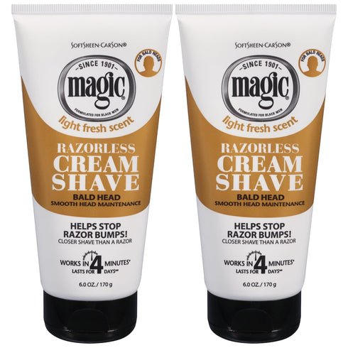 SoftSheen-Carson Magic Razorless Shaving Cream for Men, Hair Removal Cream, 2 Count