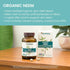 Himalaya Organic Neem Herbal Skin Supplement, 600 mg, 60 Plant-Based Caplets, Mild Acne Support