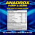 MHP Anadrox Pump & Burn, Nitric Oxide Fat Burning Supplement, 224 Capsules