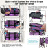 Vizava Upgrade Walker Basket with Tray, Detachable Walker Tray for Folding Walkers, Storage Bag with Cup & Cane Holder