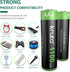 Kruta AAA 1100mAh High Capacity 1.2V Ni-MH Rechargeable Solar Lights Battery (Pack of 12)