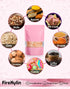 100 Pack Smell Proof Bags, 5.9"x8.6" Resealable Bags with Matte Window for Packaging (Pink)
