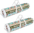 Wrapping Paper Storage - Set of 2 Organizers for 50 Rolls of Gift Wrap - Clear Totes with Handles for Holiday or Any