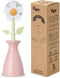 Vigar Florganic Daisy-Shaped Dish Brush with Vase Dish Brush Holder, Dish Brush