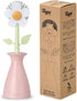 Vigar Florganic Daisy-Shaped Dish Brush with Vase Dish Brush Holder, Dish Brush