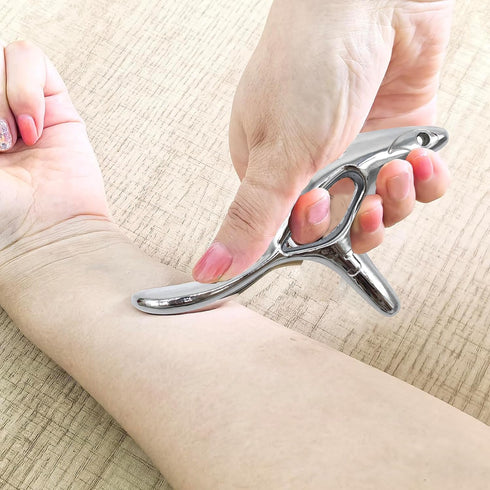Zinc Alloy Trigger Point Massage Tool for Deep Tissue Massage& Acupressure Body Gua Sha Tool, Muscle Scraper Neck