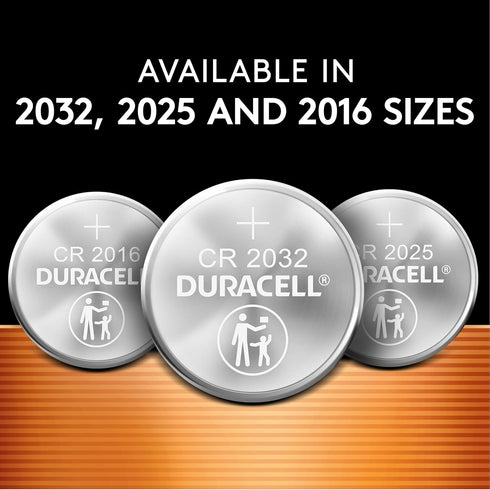 Duracell 2032 Lithium Coin Battery, 8 Count Pack, CR2032 Battery, Child Safety Features, Compatible with Apple AirTag,
