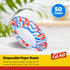 Glad Everyday Round Disposable Paper Bowls with Lobster Waves Design,| Cut-Resistant, Microwavable Paper Plates for All Foods & Daily Use | 12oz, 50 Count