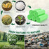 heihaily 2-Gallon 100 Count Green Small Garbage Bags - Compostable Mini Trash Bag Unscented Wastebasket Liners Strong