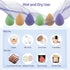 Snowflakes Mini Beauty Makeup Sponge Blender, 6 pcs, Latex Free for Detailed Application
