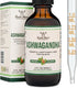 Double Wood Ashwagandha Organic Drops for Stress Relief (1,200mg, 60 Servings) - Adrenal Support, Cortisol Manager