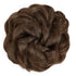 MORICA 1 PCS Curly Hair Bun Scrunchies Extension, Messy Bun Hair Piece for Women (1-8# Medium Chestnut Brown)