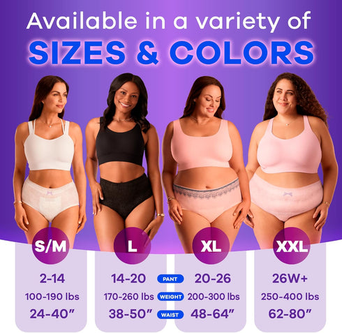Always Discreet Adult Incontinence Underwear for Women, Extra Large, 15 Count, Up to 100% Bladder Leak Protection