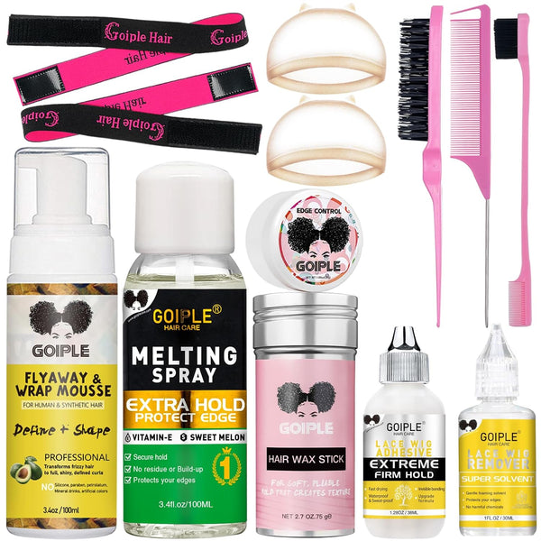 Lace Melting Spray Glue-Less Hair Adhesive for Wigs, Natural Finishing Hold Melting Spray for Lace Wigs