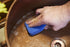 Sinkology SSCRUB-101-3 Breeze Non-Scratch Silicone Scrubber - Package of 3 Sponges, Blue