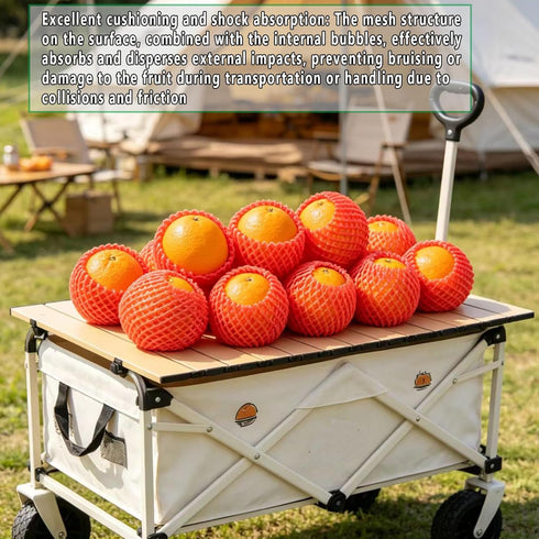Markeny Packing (50PCS Red-14x7cm) Fruit Protection Mesh Bags Transport Vegetable Fruit Fragile Items Dedicated Fruit