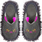 Warm Dark Gray Microfiber Slippers, Anti-slip Moccasin Shoes for Floor Dust Dirt Hair Mop Bedroom Home