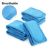 Whaline 4 PCS Spa Headband, Stretch Terry Cloth Makeup Hair Band for Sport Yoga Shower (Blue)