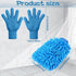 6 pcs Microfiber Dusting Mitt Gloves, Washable Car Wash Mitt for Cleaning