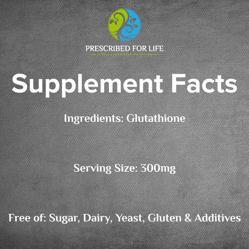 Prescribed For Life L Glutathione Powder - Pure Reduced Glutathione Antioxidants Supplement for Immune Support (0.5 oz)