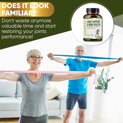 NutraPro Glucosamine Chondroitin MSM Joint Relief Supplements & Bone Health - for Knee & Joint Relief, Bone Strength,