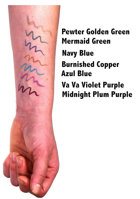 Midnight Eggplant Plum Violet Dark Matte Purple Red Wood Eyeliner Pencil, HD Professional Smudge Proof Deep Pigment