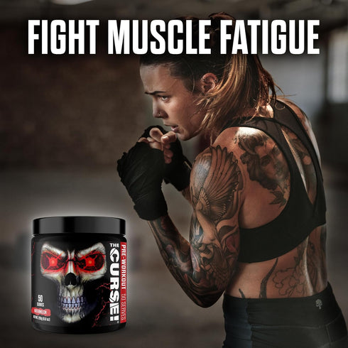 JNX SPORTS The Curse! Pre Workout Powder for Men & Women, 50 Servings, Watermelon Flavor – Boost Energy, Strength &