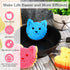 6 Pcs Cat Dual Sided Scrub Sponge Cleaning Sponges, Cute Temperature Sensitive Dish Sponges