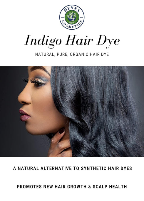 Henna Cosmetics Indigo Powder Natural Hair Dye Kit - Organic Black 100 Grams (3.52 Ounces)