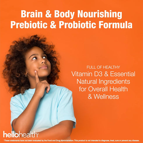 Daily Probiotic for Women, Men + Kids, 60 Count with Prebiotics, Probiotics, and Vitamin D3 for Gut Health