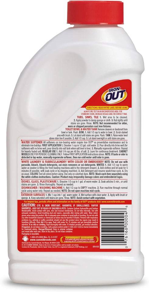 OUT White Brite Laundry Whitener & Rust Stain Remover Powder - Brightening Formula