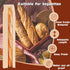 MXYEVL 50 Pack Baguette Bags for Homemade Bread with Stickers, Reusable Kraft Paper Bread Bags, Long Sourdough Paper