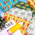 JarThenaAMCS 12 Sheets Back to School Wrapping Paper, Flat Folded Gift Wrap Paper with 6 Designs for Classroom Party