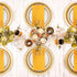 KAMMAK 100 Pack Disposable Mustard Yellow Paper Dinner Napkins Folded,Premium Thick Paper Napkins Build in Flatware Pocket, Long Hand Paper Towel for Party Christmas Wedding Bathroom and Events by KAMMAK