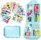 YIXIAN Pill Organizer with Medicine Labels 146 Labels Travel Daily Pill Container Mini