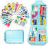 YIXIAN Pill Organizer with Medicine Labels 146 Labels Travel Daily Pill Container Mini