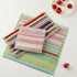Ultra Absorbent Kitchen Dishcloths, Cotton Cleaning Cloths Pack of 8, 12x12 Inches for Washing Dishes (Wide Stripe)