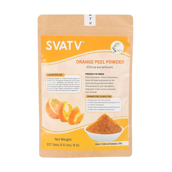 SVATV Orange Peel Powder, Natural Skincare Powder for Face Pack, 227g for Smooth Skin