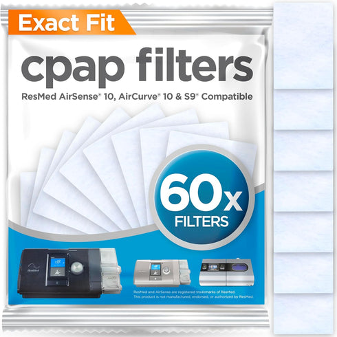 resplabs CPAP Filters for ResMed AirSense 10, AirCurve 10 & S9 Machines, Standard Disposable Filter Replacements