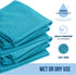 GREEN LIFESTYLE Microfiber Cleaning Cloth 12 Pack, Borderless Towels for Cleaning and Car Washing (11.5" x 11.5")