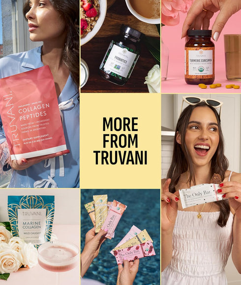 Truvani Vegan Pea Protein Powder | Banana Cinnamon | 20g Organic Plant-Based Protein | 1 Serving | Keto