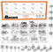 Rustark 100Pcs Battery Spring Plate Assortment Kit Negative to Positive Conversion Spring Contact
