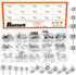 Rustark 100Pcs Battery Spring Plate Assortment Kit Negative to Positive Conversion Spring Contact